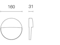 Segna Passo 6W Led 4000K  linea geo round  bianco