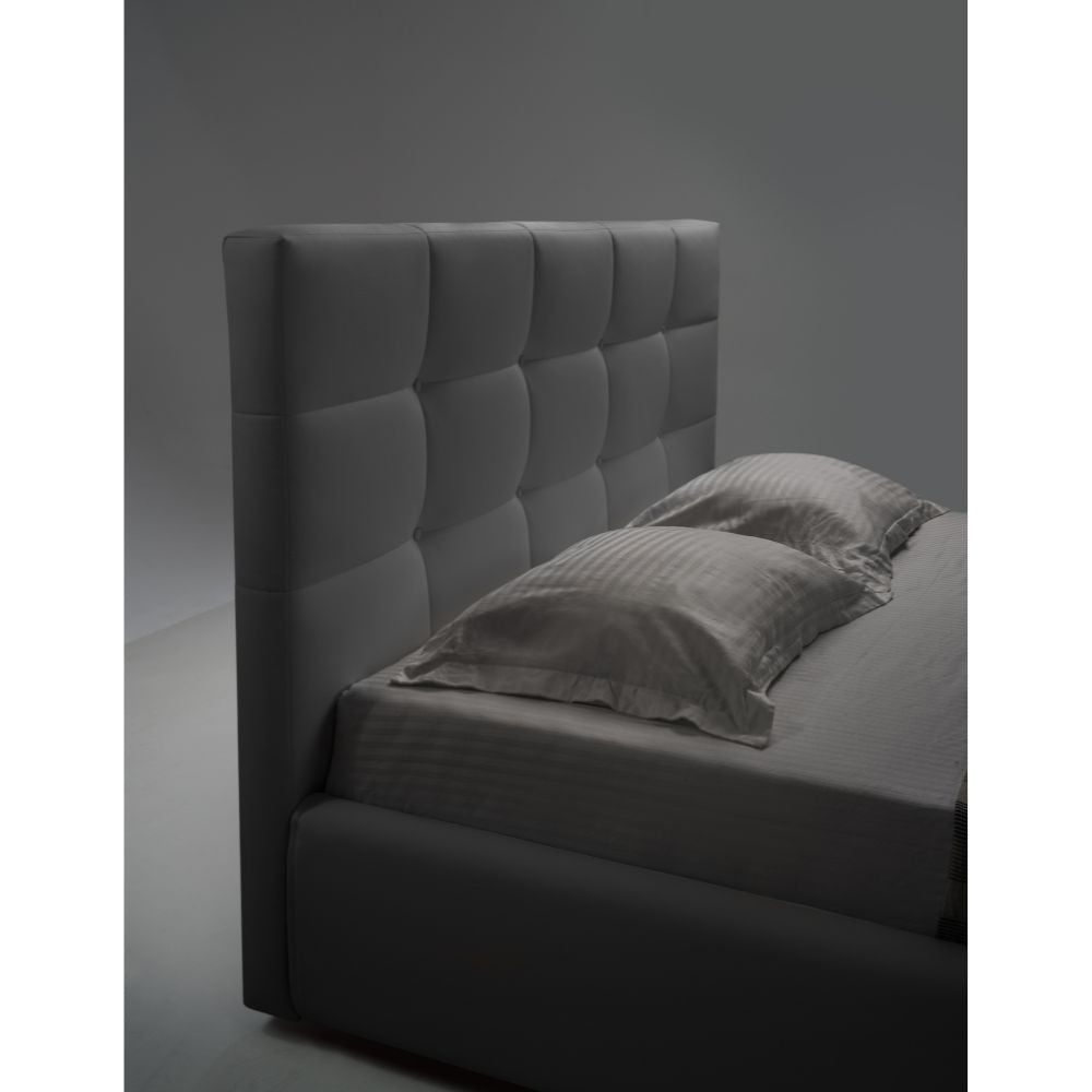 Letto matrimoniale con contenitore Napoli grigio