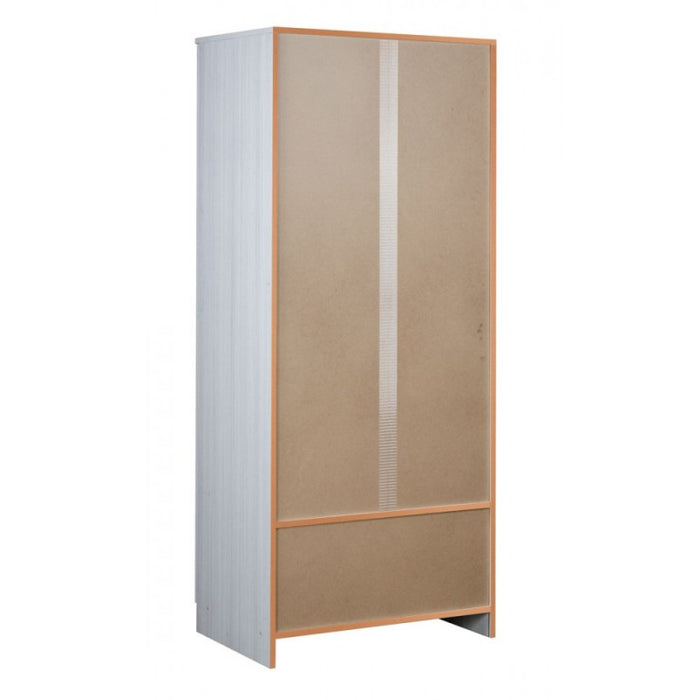 Multipurpose wardrobe with two doors White 77x52x h182 cm