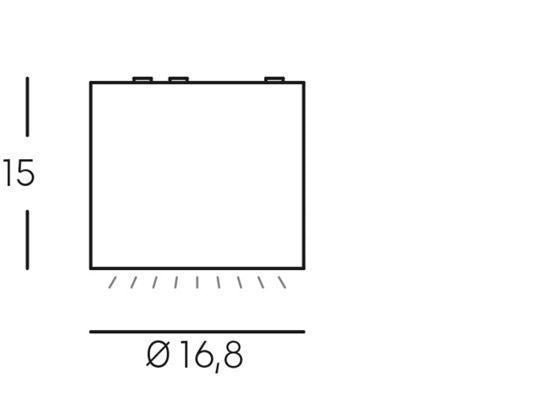 Lampada da soffitto in alluminio pressofuso, vetro trasparente, 40W, 4240 lumen, luce calda bianco