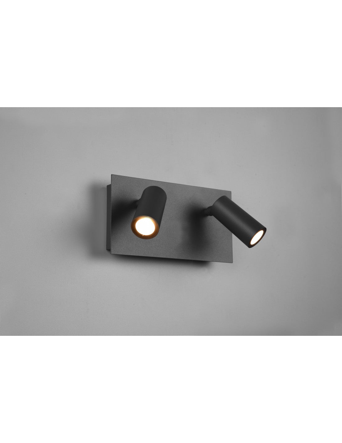 Applique Da Esterno Tunga Doppio Spot Led Antracite Orientabile IP54 Trio Lighting