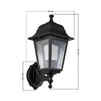 Lampada a parete abs nera triangolare MDL2826 EFFEZ