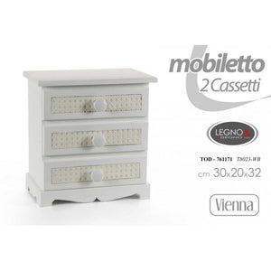 Mobiletto multiuso basso Vienna cm 30 x 20 x 31