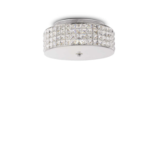 Lampada da soffitto cromo D 300 x H 130 mm