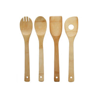 Set da 4 utensili da cucina in bamboo Naturale