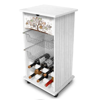 Carrello da cucina Tree White 40x45x85h cm