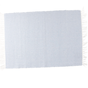 Tovaglietta rettangolare 35x50 cm in cotone riciclato azzurro Linea Basic