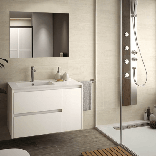 Mobile bagno sospeso Resia bianco larice 90x46x54 H EFFEZ