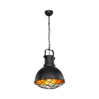 Lampada a sospensione Tonya ASZ1187 stile industriale nero EFFEZ