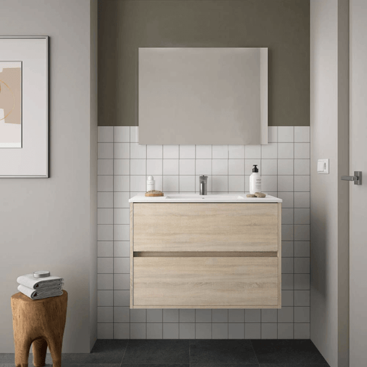 Mobile bagno sospeso Tovel rovere 80x46x54 H EFFEZ