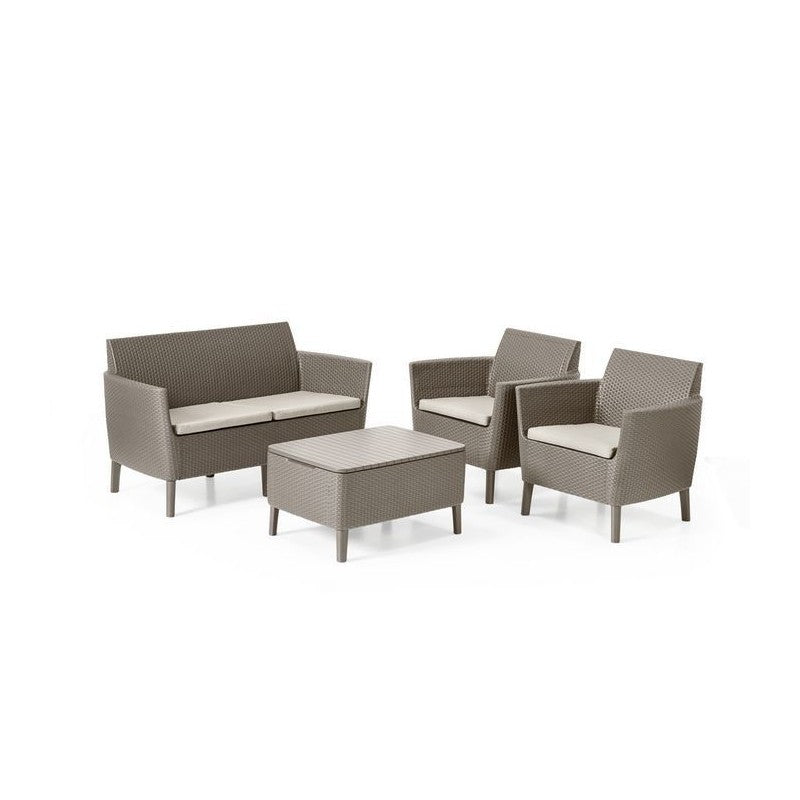 Keter Set Lounge 2 posti SALEMO Cappuccino