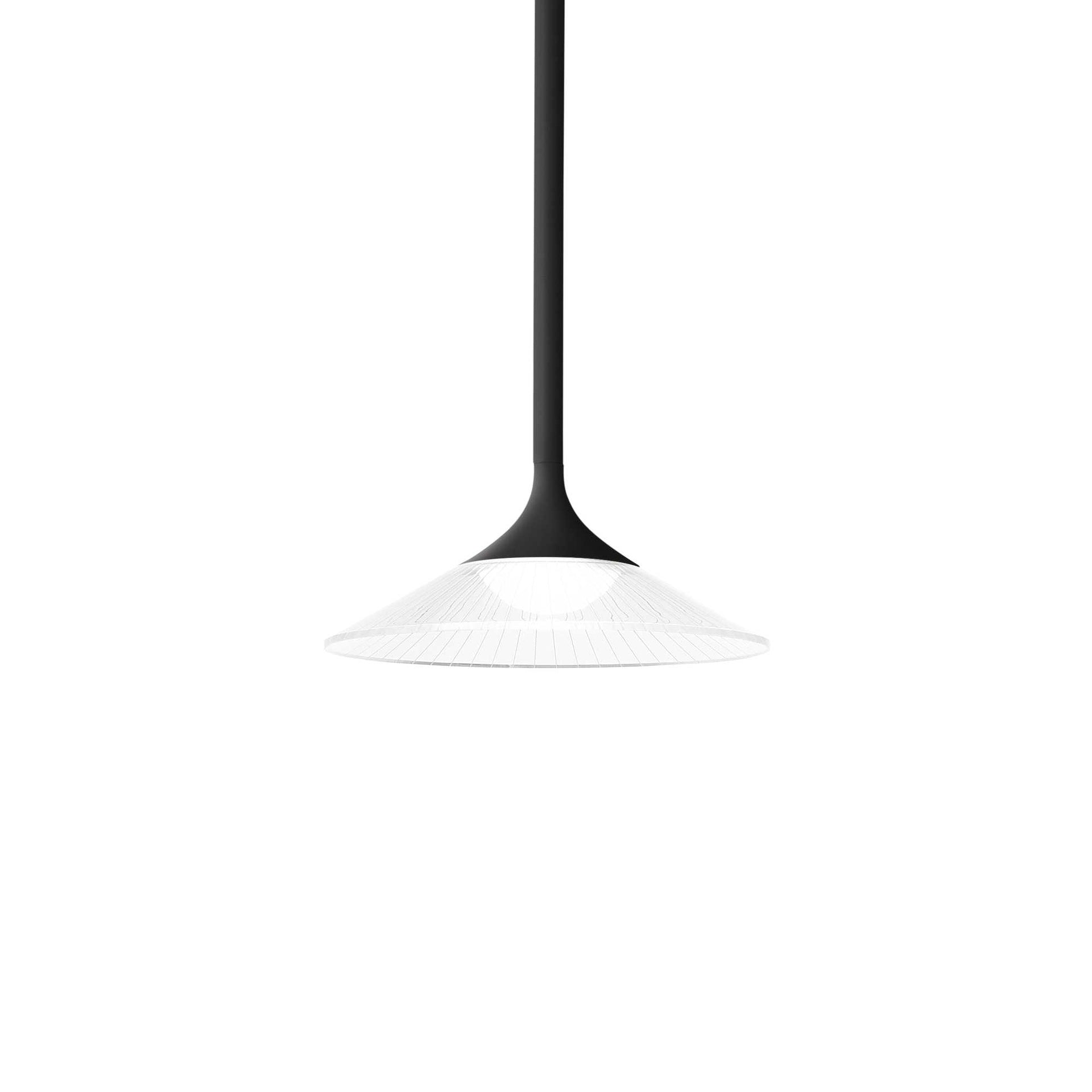 Lampada sospensione Tristan, nera, D180xH530-1870mm