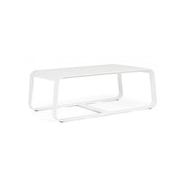 Tavolino per esterno in alluminio Bianco MERRIGAN 105x62x h38 cm