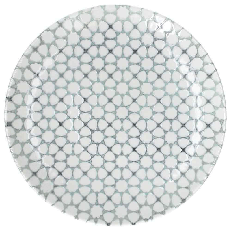 Piatto in porcellana Mosaico 26 cm Multicolor linea Mediterranea