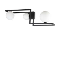 Lampada da soffitto nero L 686 x H 250 x P 200 mm