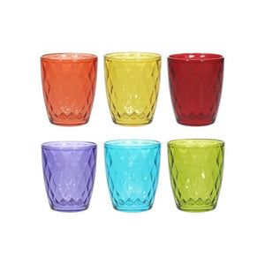 Set 6 bicchieri acqua multicolor linea Jenny 320 ml - Tognana