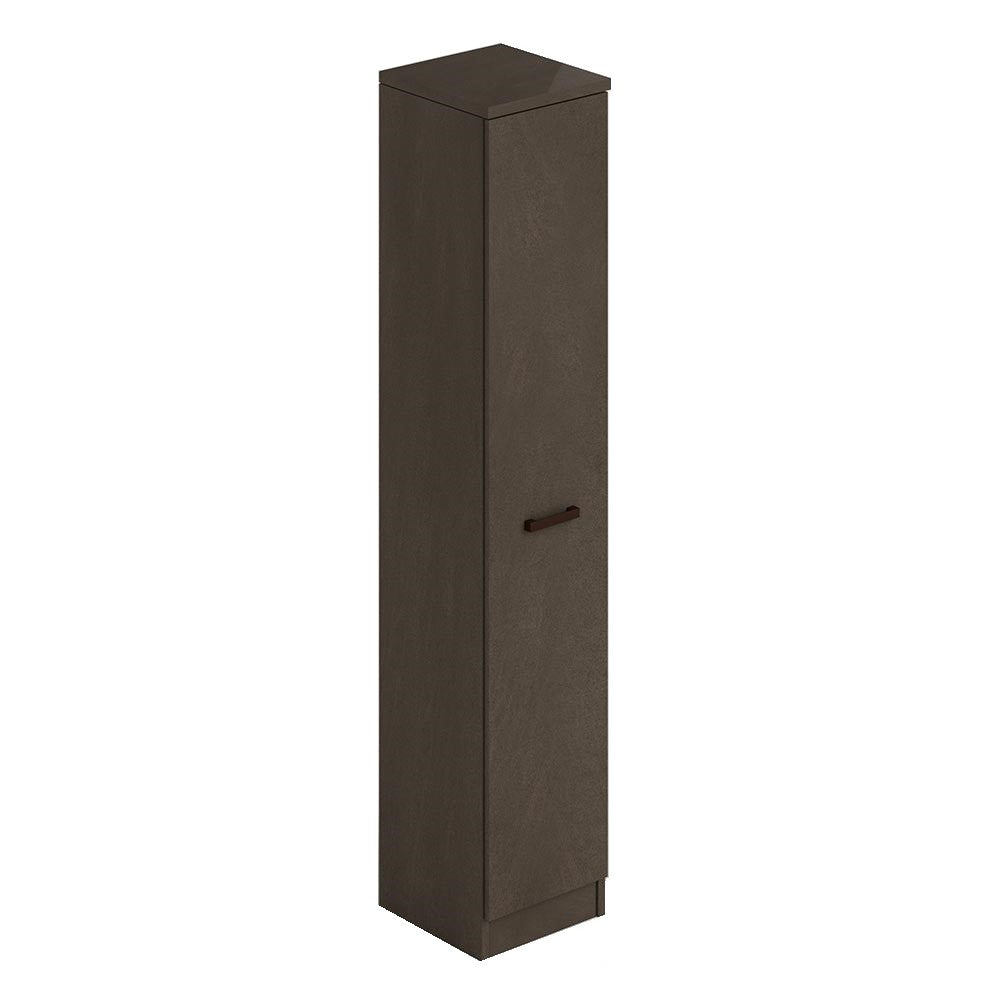 Scarpiera fango in legno con un’anta e 6 ripiani cm h182x36x38