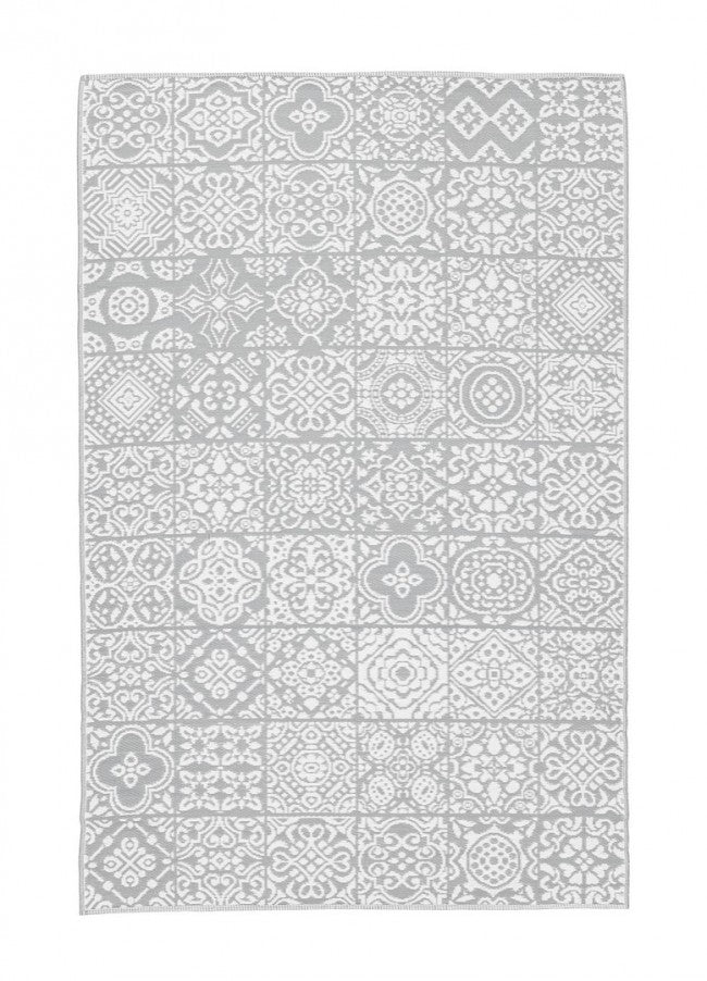 Tappeto Shiraz Bianco-Grigio 150X210