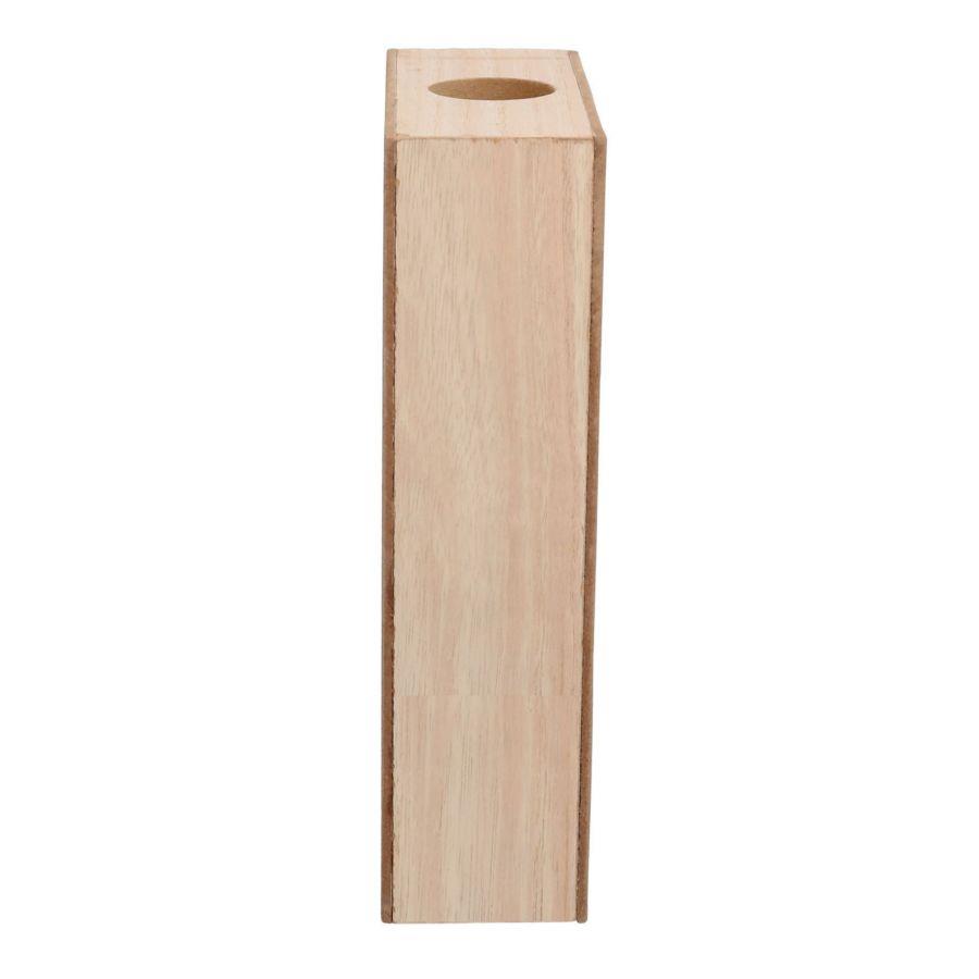 Accessori vino portatappi legno estia rete nero cm15x6,5h24