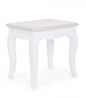 Comodino shabby in MDF Bianco CHARLENE 41x30x h38 cm