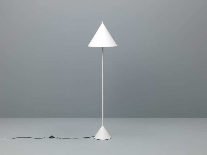 Lampada da terra in metallo bianco D40xD40x156h cm