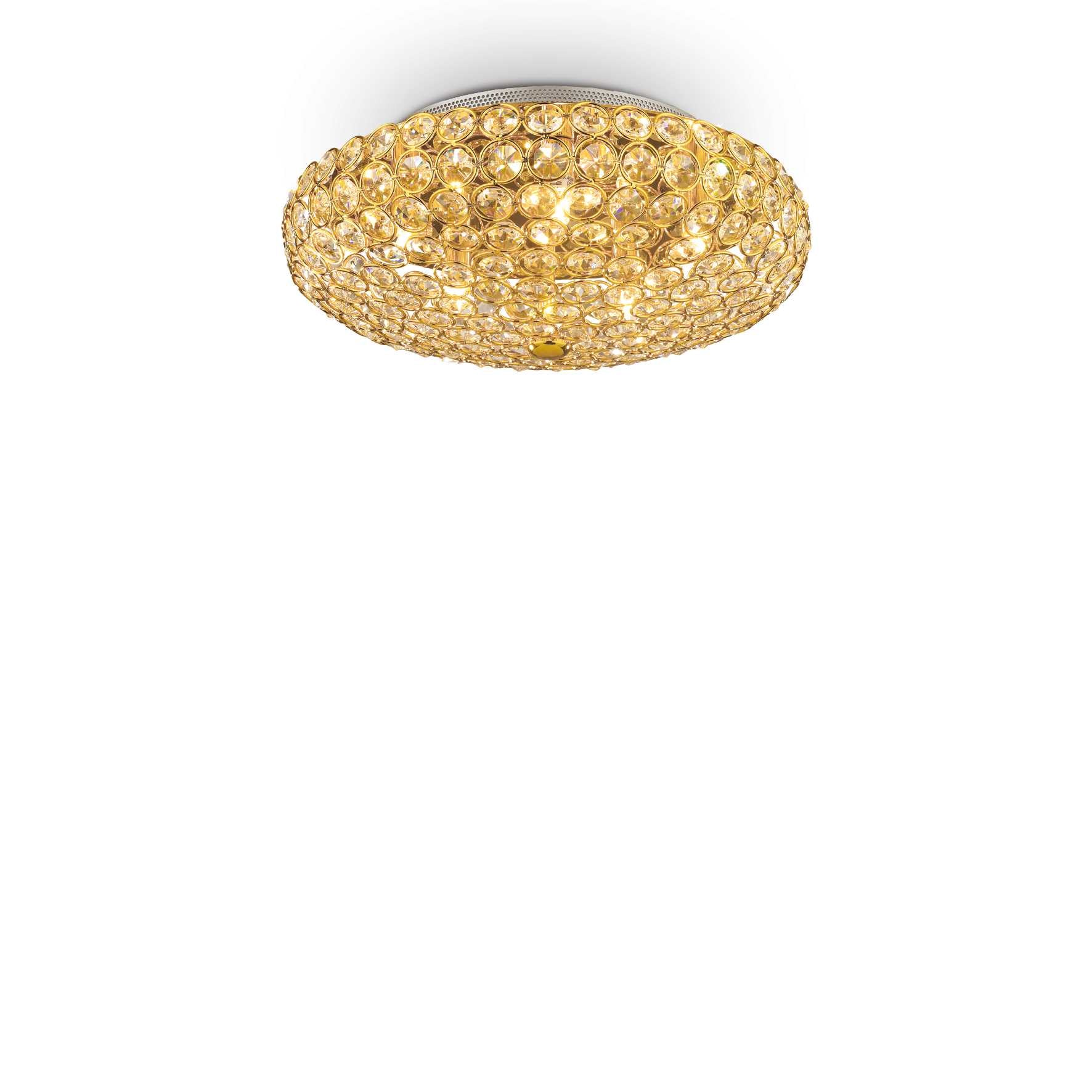 Lampada da soffitto oro D 380 x H 160 mm