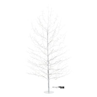 Albero Ramo TIGLIO Bianco H170cm 784 MicroLED FlashLED 4m+ø105xH170cm Luci di Natale