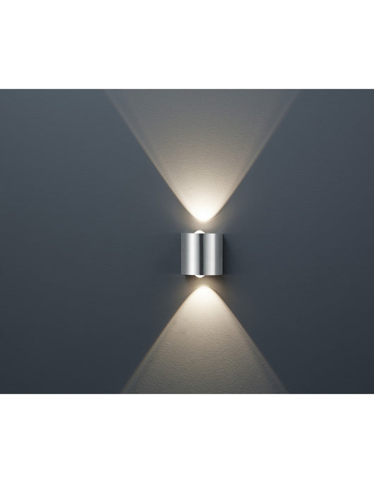 Applique Wales Doppia Luce Led Nichel Trio Lighting