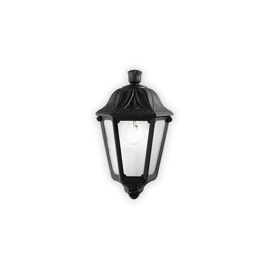 Lampada da parete Dafne AP1, nera, L 220 x H 350 x P 130 mm