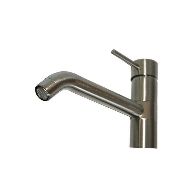 Rubinetto miscelatore per lavabo cucina finitura inox h.32,9x19 cm EFFEZ