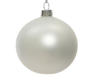 Pallina di natale bianco opaco ø 8 cm