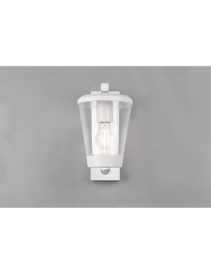 Applique Lanterna Cavado Bianco IP44 Sensore Movimento Trio Lighting