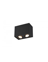 Plafone Nero 2xGU10 Orientabili Biscuit Trio Lighting