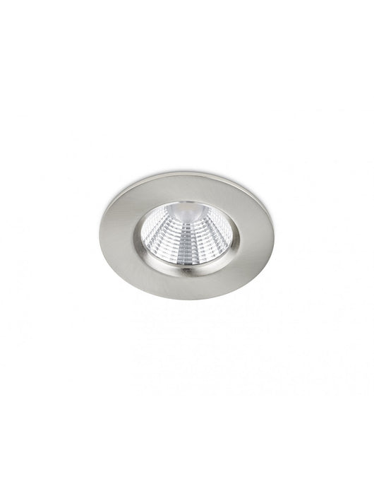 Faretto da Incasso Rotondo Zagros Nichel Led 5W IP65 Ø8 cm Trio Lighting