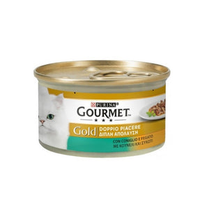 Gourmet Gold Doppio Piacere con coniglio e fegato Purina 85 grammi