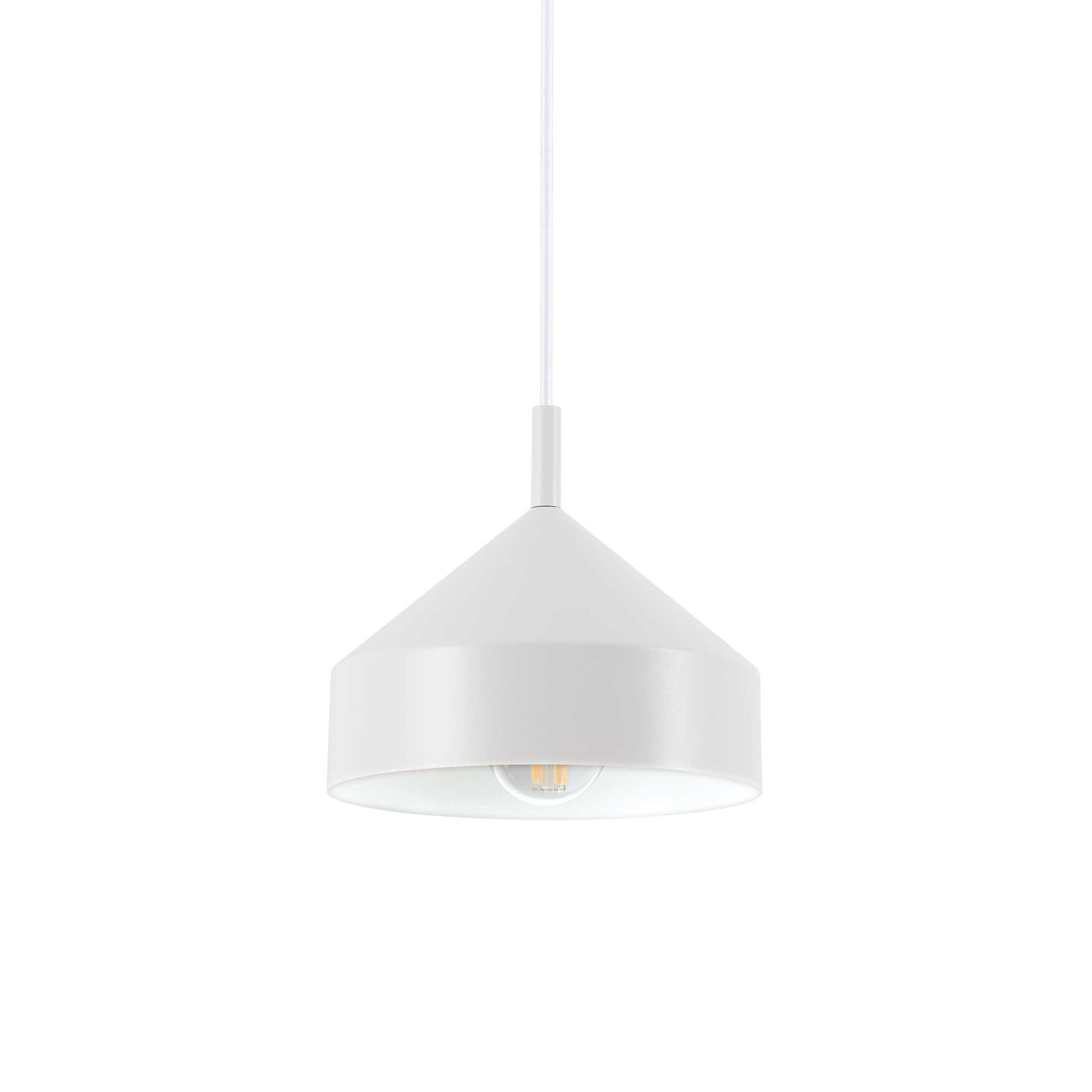 Lampada sospensione Yurta D210 H400-2150mm Bianco