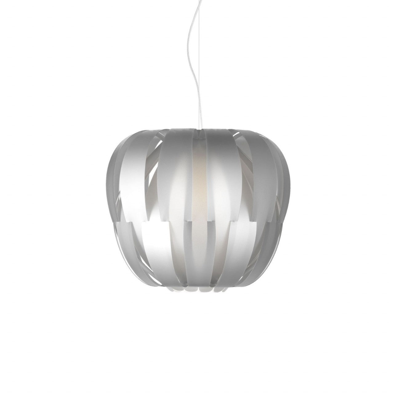 Sospensione 3 Luci Silver in Metallo Cromato Cm. 75 x 60h