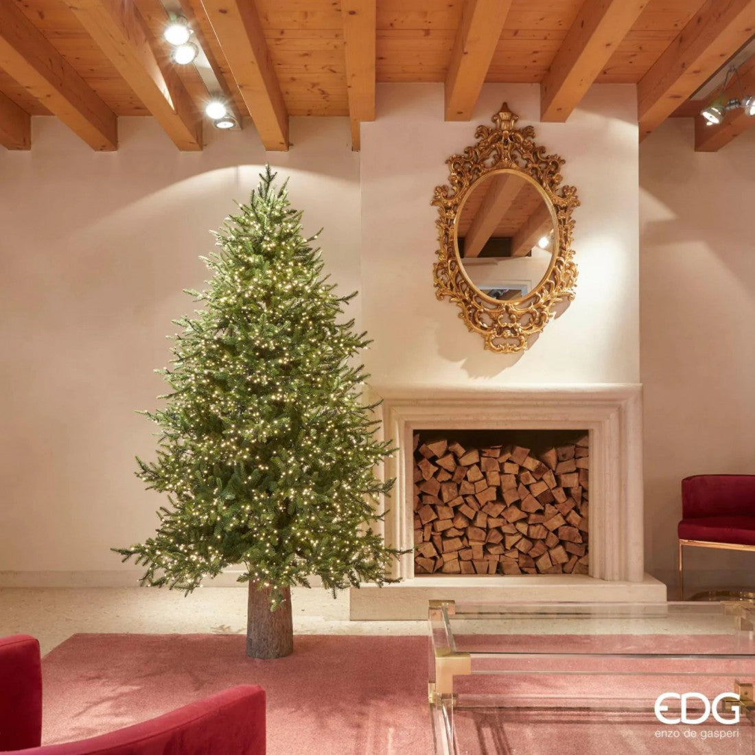 Albero di Natale pino 210x142 cm 4000 led