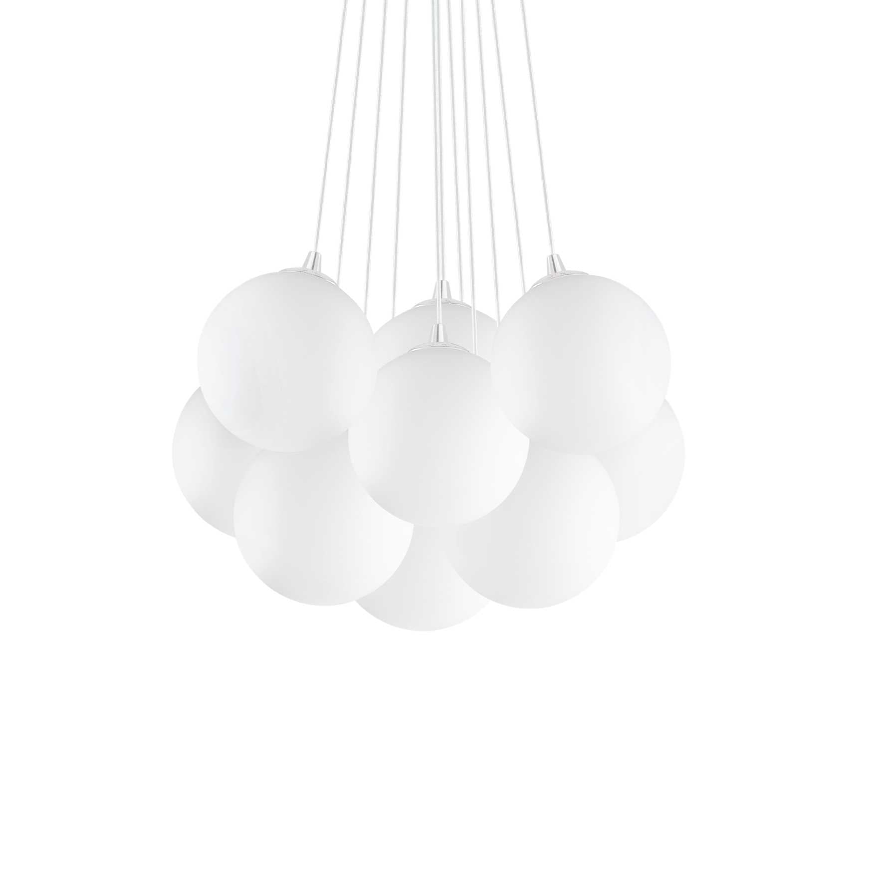 Lampada a sospensione bianco D 580 x H min 430 - max 1300 mm