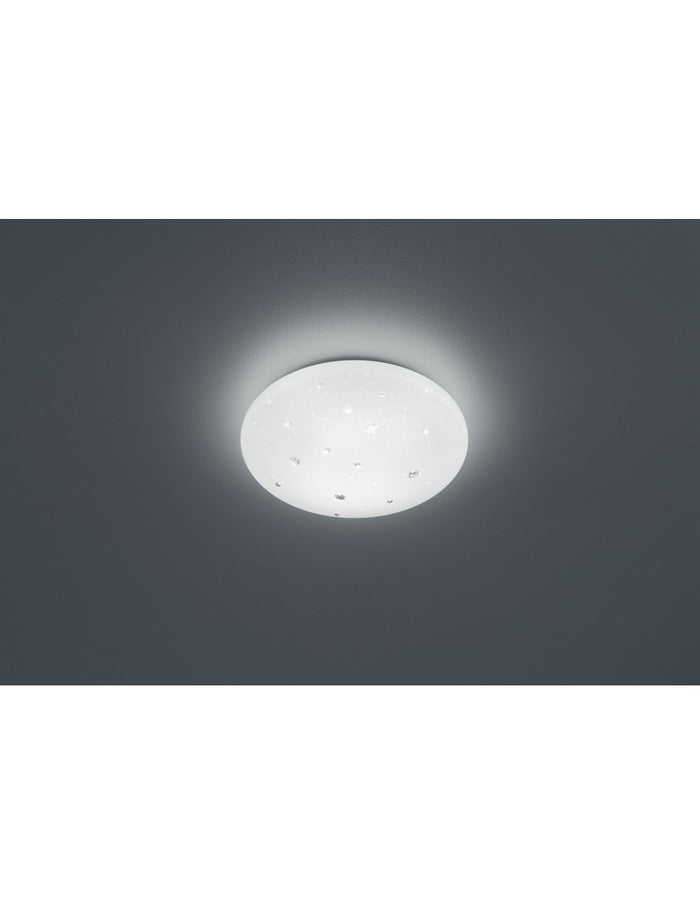 Plafoniera Moderna IP44 Led Dimmerabile Achat Ø27 cm Bianco Trio Lighting