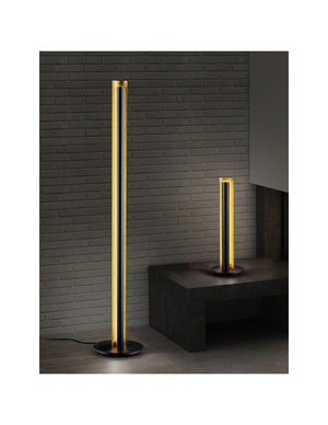 Piantana Moderna Led Texel H142 cm Nero E Oro Trio Lighting