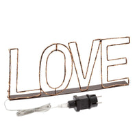 LOVE Copper Marrone Micro LED 36cm Bianco caldo