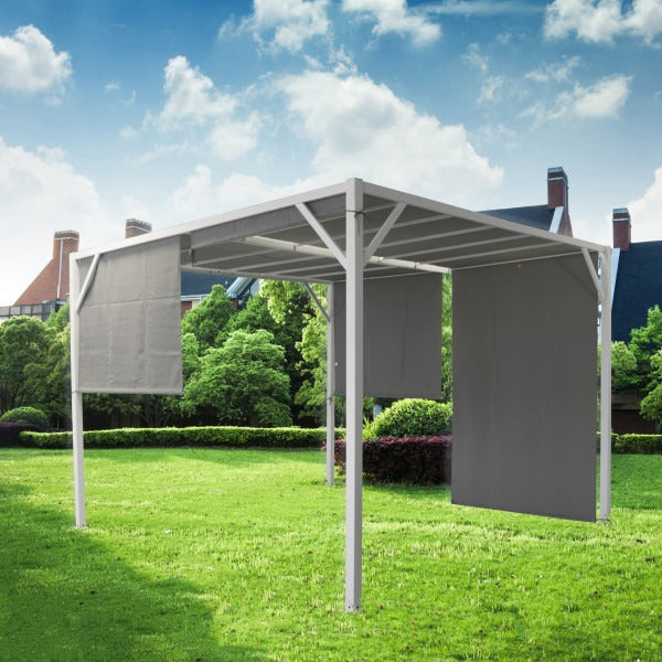 Gazebo cubo nero 300x300xH210 cm