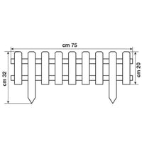 Recinzione in legno 75 centimetri Verdelook