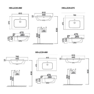 Consolle in ceramica mod. LC25 - Design compatto e raffinato