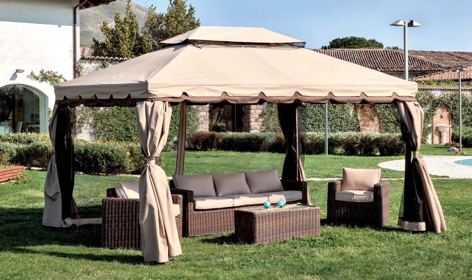 Gazebo arredo  giardino esterno  Adventure MT.3X4