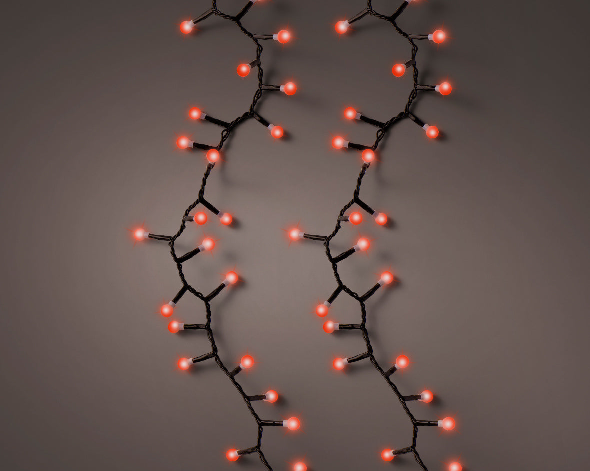 Luci a LED a ciliegia con 8 effetti di lampeggio per uso esterno L 1100 cm