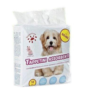 Set 10 Tappetini Assorbenti Per Cani E Gatti 60x60