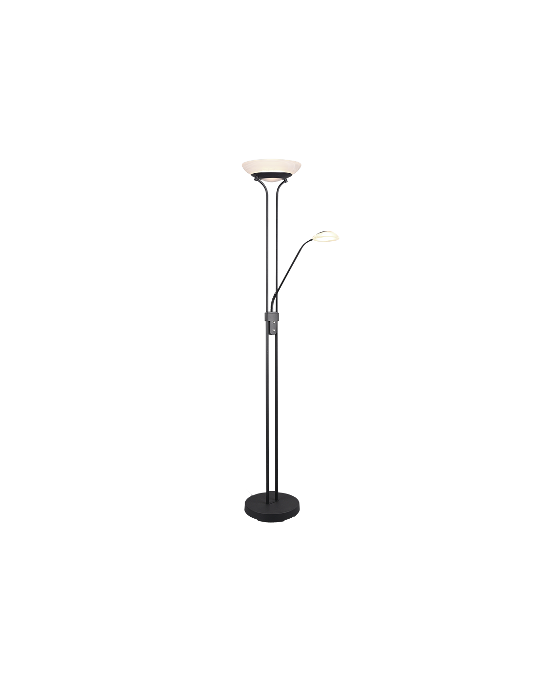 Piantana Led con Luce Spot da Lettura Orson Nero Trio Lighting