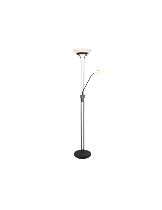 Piantana Led con Luce Spot da Lettura Orson Nero Trio Lighting